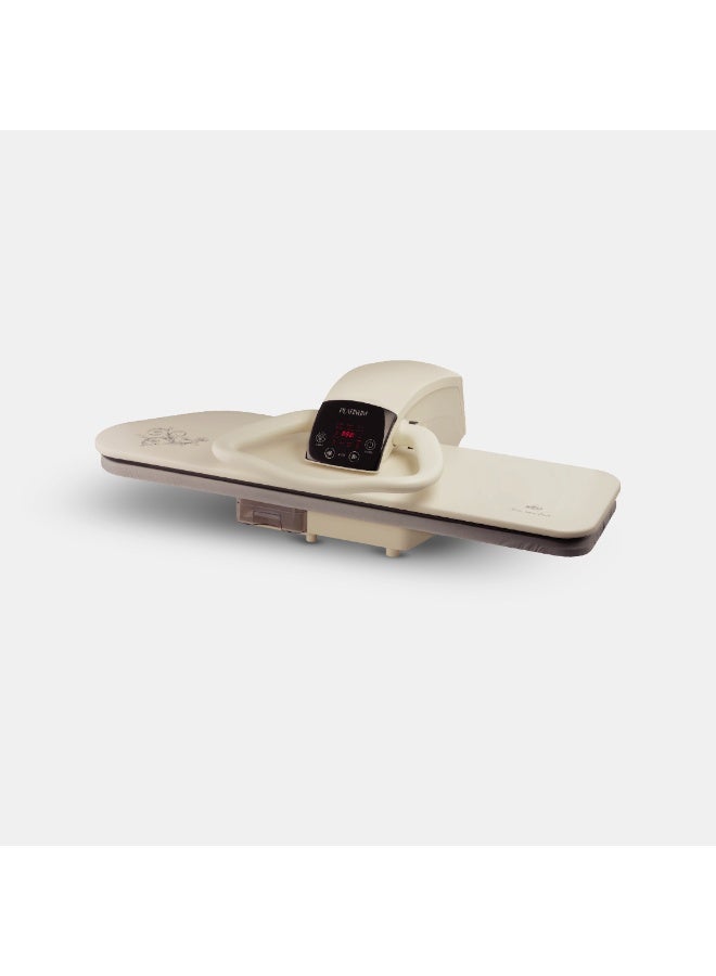 Platinum SP-7700 Press Iron 40 Inch, Ceramic Surface, Water Tank Capacity 800 ml, Electronic Control, With Additional Stand, 2200 Watt - White - Image 2